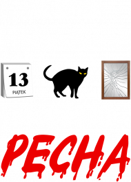Koszulka Nie jestem przesądna bo to przynosi pecha koszulka