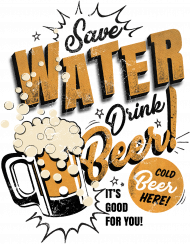 Save water drink beer koszulka
