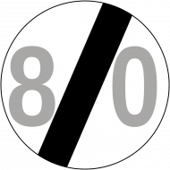 Prezent na 80 urodziny koszulka ze znakiem prędkości 80