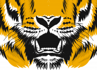 Maseczka z nadrukiem tygrys