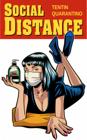 Koszulka Tentin Quarantino Social Distance