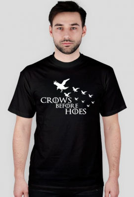 Gra o tron koszulka Crows before hoes - Koszulki filmowe i serialowe - InneKoszulki.pl