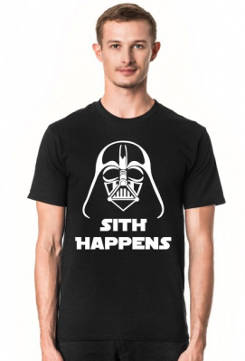 Sith Happens Darth Vader Star Wars koszulka - Koszulki filmowe i serialowe - InneKoszulki.pl