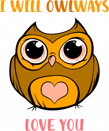 I will owlways love you koszulka z sową