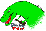 Ukulele T-Rex Maska