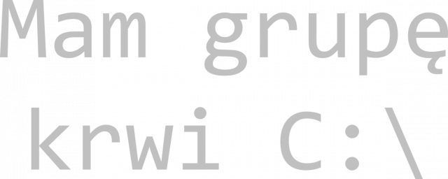Grupa krwi C:\