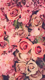 Maseczka na wesele róże