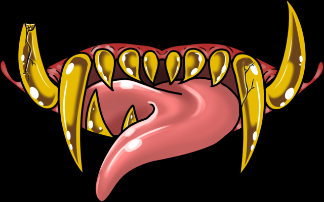Maseczka kolorowa Potwór