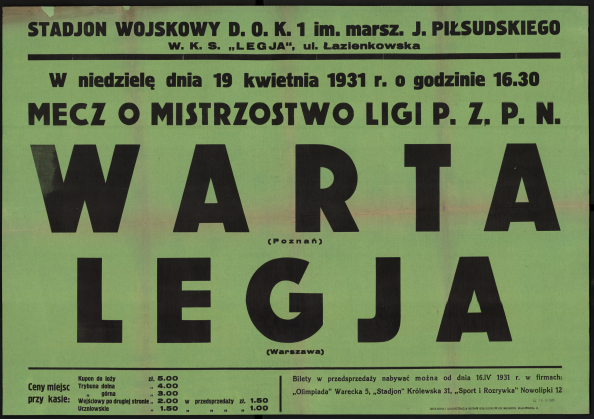 Plakat piłka nożna