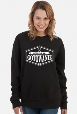Bluza damska ciemna - Licencja na gotowanie - Zawodowe Wzory
