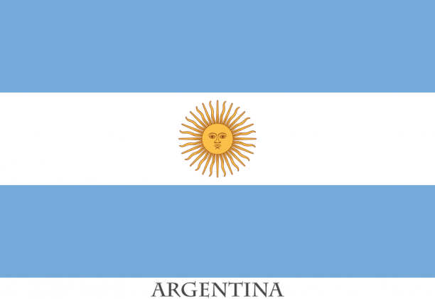 Koszulka z flagą Argentyny.