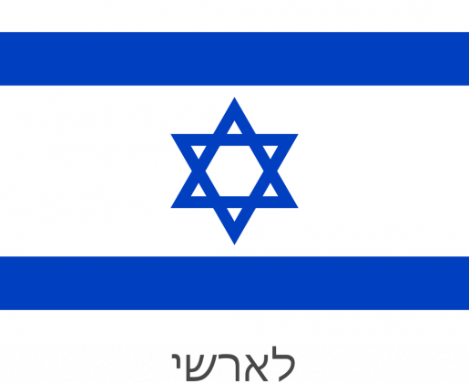 Koszulka z flagą Izraela.