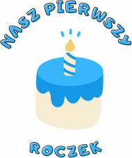 Zestaw nr #2 | Pierwszy roczek tort | Koszulka Męska - Tort