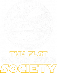 GeekWear -The Flat Death Star Society, płaska ziemia - koszulka meska