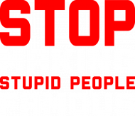 Stop making stupid people famous (bluza damska) jasna grafika