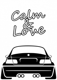 M3 E46 - Keep Calm and Love BMW (bluza męska rozpinana kapturowa) jasna grafika
