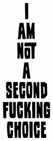 i am not a second fucking choice (bezrękawnik męski) jasna grafika