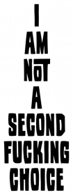 i am not a second fucking choice (bluza męska kapturowa) jasna grafika