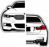 BMW F30 Front N Back (bluza męska klasyczna)