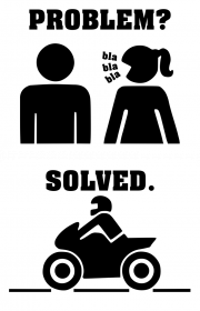 Motorbike - Problem Solved (koszulka męska) jg