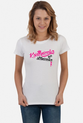 Księżniczka bez staniczka (bluzka damska) ciemna grafika - Proud of Myself
