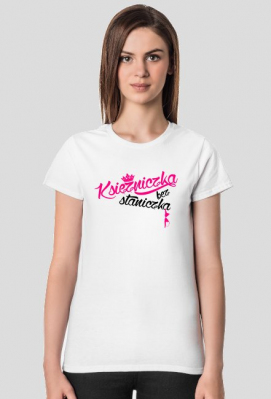 Księżniczka bez staniczka (bluzka damska) ciemna grafika - Proud of Myself