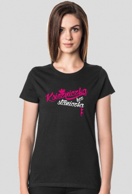 Księżniczka bez staniczka (bluzka damska) jasna grafika - Proud of Myself