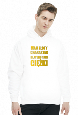 Złoty charakter (bluza męska kaptur) - Dealer Koszulek