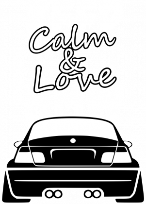 M3 E46 - Keep Calm and Love BMW (bezrękawnik męski) jasna grafika
