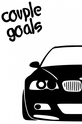 Couple Goals - BMW E46 (bluzka damska) duża grafika