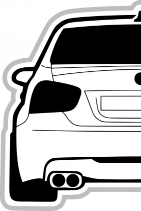 Half of BMW E90 (koszulka męska) duża grafika