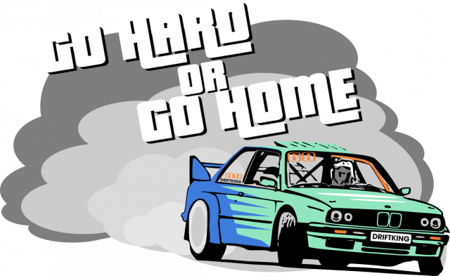 Go Hard or Go Home - E30 Falken (bluza męska klasyczna)