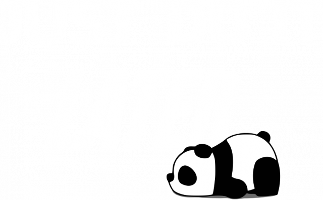 Just do it LATER - Panda (bluza męska kaptur) jg