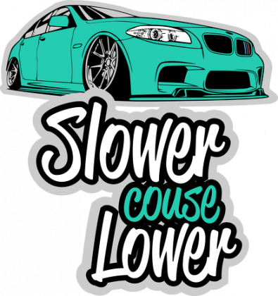 Slower couse Lower - BMW F10 (magnes kwadrat)