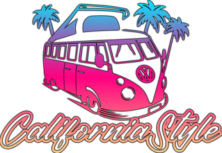 California Style - VW Bulli (kubek kolor)
