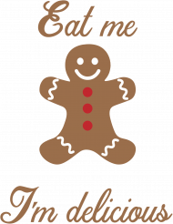 Eat me, I'm delicious - koszulka męska świąteczna