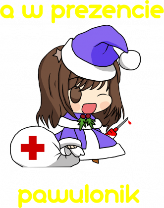 Koszulka świąteczna anime pielęgniarka