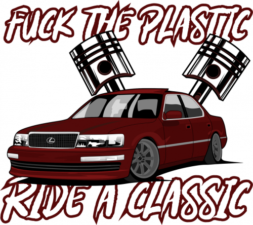 Lexus LS400 - t-shirt damski