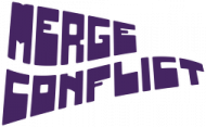Merge Conflict Hat Logo Purple