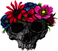 Bluza Floral Skull