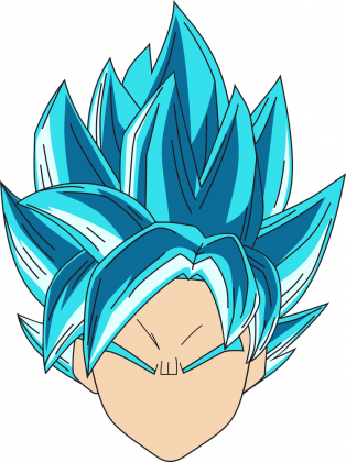Dragon Ball Goku Super Sayian Blue - Bluza męska z kapturem