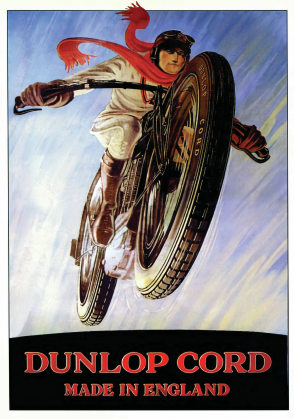 Plakat A1 59x84cm Dunlop Racing vintage