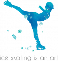 Koszulka Ice skating is an art