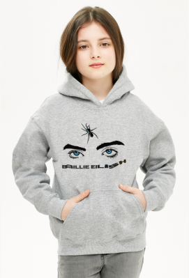 billie eilish pająk, oczy, kid bluza kaptur - All Stars Wear