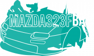 Mazda 323f BA Polska granatowa