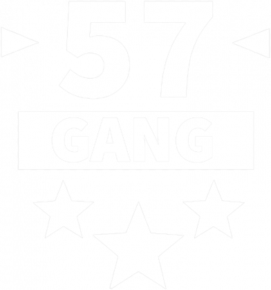 Bluza z kapturem czarna ''57Gang''