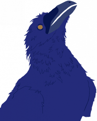 Torba na ramię z krukiem