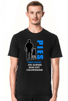 Pies - Prezent dla Policjanta. Koszulka dla Policjanta. Jaki prezent dla policjanta?