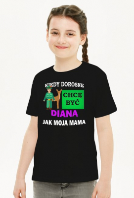 Dorosnę będę jak mama. Myśliwy. Diana - Prezent dla Myśliwego. Koszulka dla Myśliwego. Sklep dla Myśliwego. PZŁ