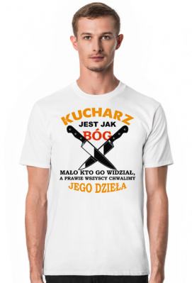 Kucharz. Prezent dla Kucharza, prezent dla kucharki, kuchnia, koszulka dla kucharza, fartuch dla kucharza, noże dla kucharza, szukam pracy jak kucharz - Prezent dla Kucharza. Koszulka dla Kucharza